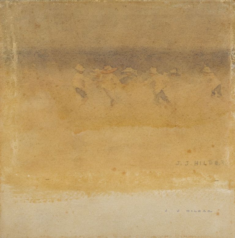 Ewing_Collection_J.J Hilder_'Childen playing',c. 1909-14, watercolor on paper